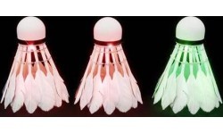 Plunksniniai badmintono kamuoliukai su LED NBL6223 Nils, 3 vnt.
