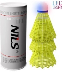 Нейлоновые LED-воланы для бадминтона NBL6293, многоцветные, 3 шт., NILS