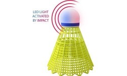 NBL6293 nailoniniai LED badmintono kamuoliukai, įvairiaspalviai, 3 vnt., NILS