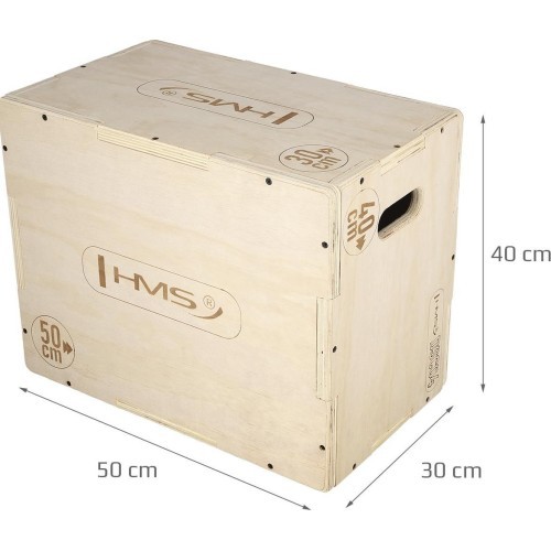 Pliometrinė dėžė DSC04 50x40x30 cm HMS