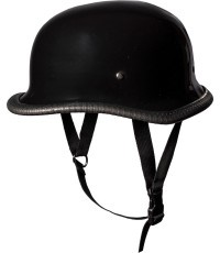 Retro atviras motociklininko šalmas Sodager DH-001 - Juoda