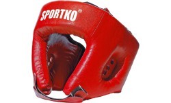 Bokso galvos apsauga - šalmas SportKO OD1 - Raudona