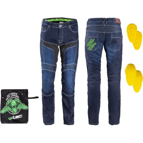 Vyriški moto džinsai W-TEC Alfred CE - Mėlyna