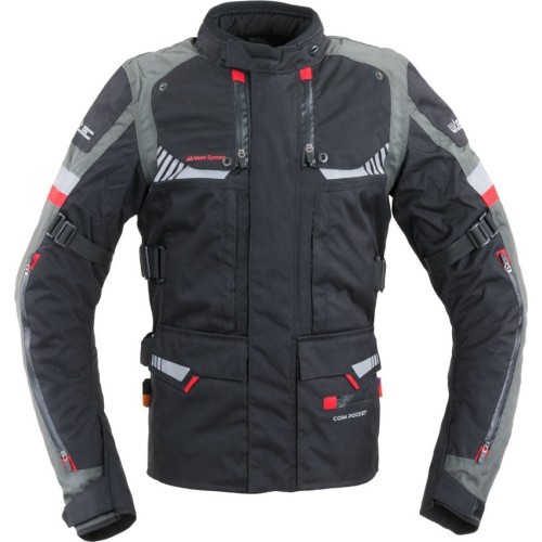 Motorcycle Jacket W-TEC Excellenta Evo Touring  - Thunderstorm Gray