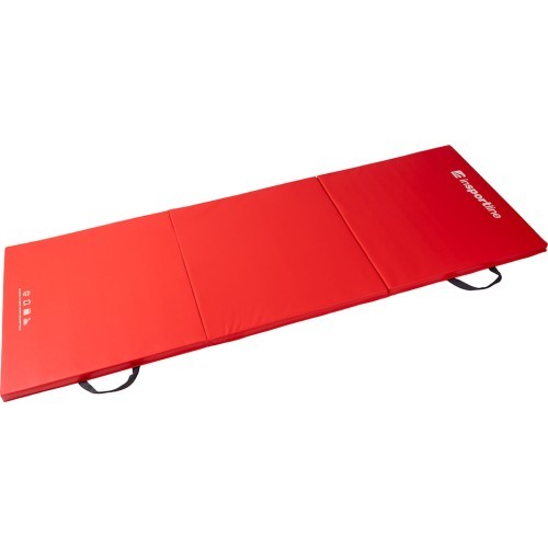 Sulankstomas gimnastikos kilimėlis inSPORTline Trifold 180 x 60 x 3 cm - Raudona