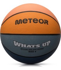 Krepšinio kamuolys Meteor What's Up - Mėlyna, oranžinė
