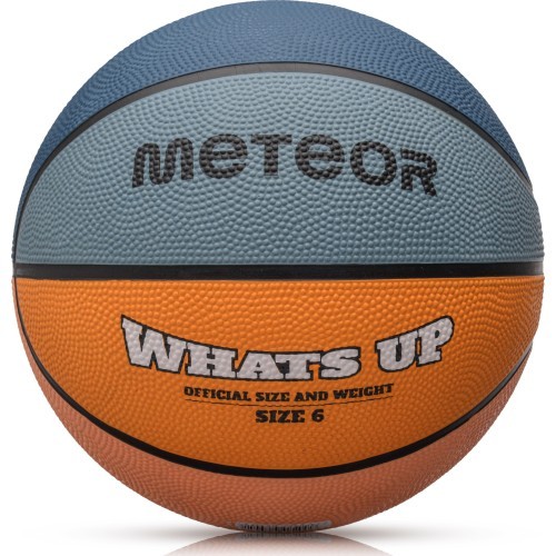 Баскетбольный мяч Meteor What's Up - Синий, оранжевый