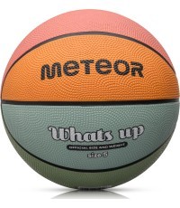Баскетбольный мяч Meteor What's Up - Голубой/оранжевый