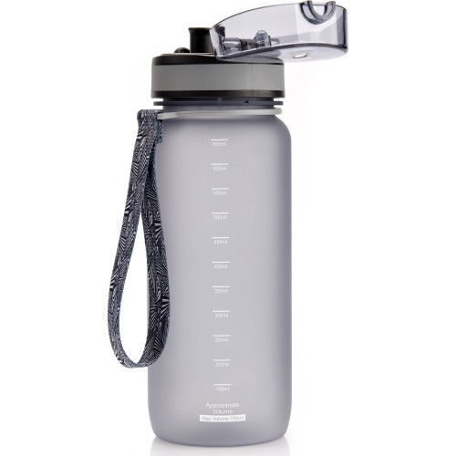 Sportinis vandens butelis Meteor 650 ml - Pilka