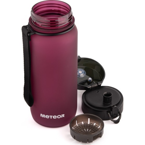 Спортивная бутылка для воды Meteor 650 мл -  Burgundy 