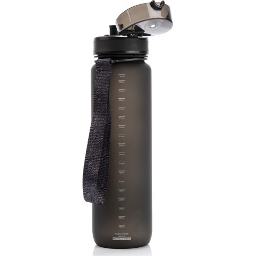 Sportinė gertuvė Meteor 1000 ml tamsiai žalia - Juoda