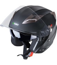 Motorcycle Helmet W-TEC Putta - Matt Black-Bronze