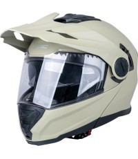 Atverčiamas enduro šalmas W-TEC Biscay P/J - Smėlinė matinė
