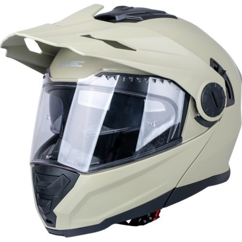 Atverčiamas enduro šalmas W-TEC Biscay P/J - Smėlinė matinė