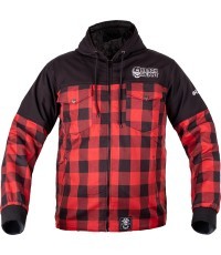 Softshell striukė W-TEC Black Heart Rozzer - Juoda/raudona