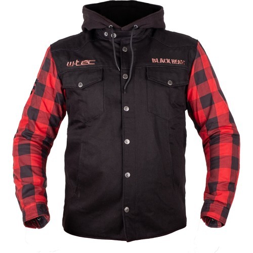 Motorcycle Jacket W-TEC Black Heart Radikaal - Black/Red