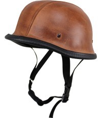 Retro Open-Face Motorcycle Helmet Sodager ADH-012 - Brown