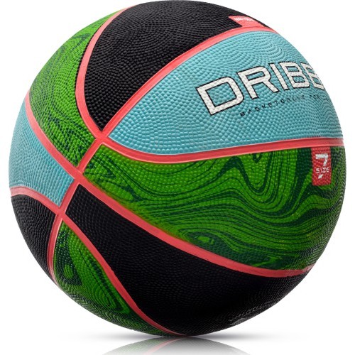 Баскетбольный мяч Meteor Dribble №7 - Синий / зелёный