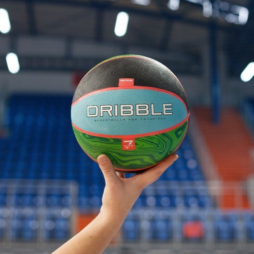Krepšinio kamuolys Meteor Dribble Nr. 7 - Mėlyna / žalia