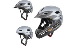 Детский шлем для даунхилла W-TEC Estreito - Матовый металл