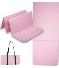 Складной коврик для упражнений inSPORTline Lantemi 145 x 61 x 1 см - Розовый