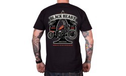 Marškinėliai BLACK HEART Orange Chopper - Juoda