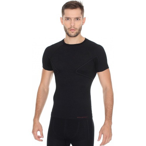 Men’s Short-Sleeved T-Shirt Brubeck Active Wool - Black