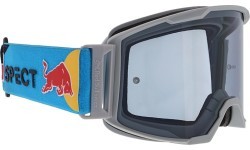 Мотокроссовые очки Red Bull Spect Strive Panovision, матовые светло-серые, затемнённые линзы