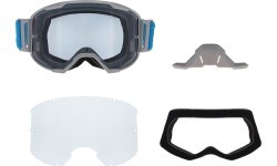 Motokroso akiniai Red Bull Spect Strive Panovision, matiniai šviesiai pilki, tamsinti lęšiai