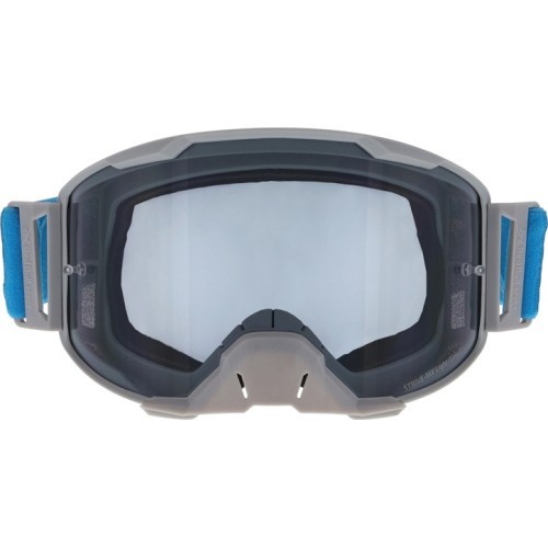 Motocross Goggles Red Bull Spect Strive Panovision, Matte Light Gray, Smoke Lens