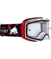 Motocross Goggles Red Bull Spect Torp, White/Red, Clear Lens