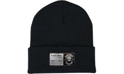 Beanie BLACK HEART Logo Skull - Black