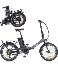 Sulankstomas elektrinis dviratis inSPORTline ISL Felior 468 Wh 20” – 2026 - Titaninė pilka