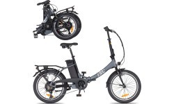 Sulankstomas elektrinis dviratis inSPORTline ISL Felior 468 Wh 20” – 2026 - Titaninė pilka