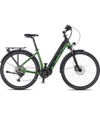 Трекинговый электровелосипед 4EVER Comfort Elite 720Wh 28” 2025, змеино-зелёный/чёрный - Змеиный зелёный/чёрный