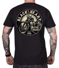 T-Shirt BLACK HEART Chopper King - Black