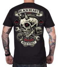 T-Shirt BLACK HEART Liberty - Black