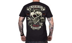 T-Shirt BLACK HEART Liberty - Black