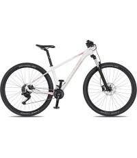 Moteriškas kalnų dviratis 4EVER Vanessa Lady 29” – 2026 - Perlamutrinė balta/metalinė rožinė