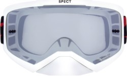 Motokroso akiniai Red Bull Spect Evan, balti, dūminiai/sidabriniai lęšiai