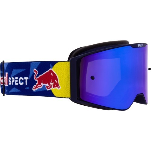 Очки для мотокросса Red Bull Spect Torp, матовые синие, синие зеркальные линзы