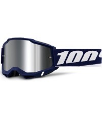 Motocross Goggles 100% Accuri 2 Mirror - Mifflin tmavě modrá, zrcadlové plexi