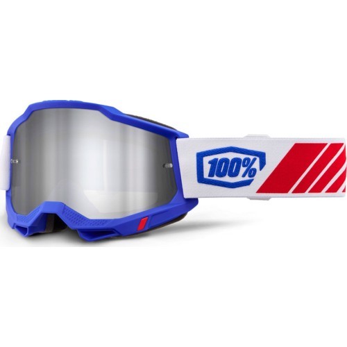 Кроссовые очки 100% Accuri 2 Mirror - Kolby modrá, zrcadlové plexi