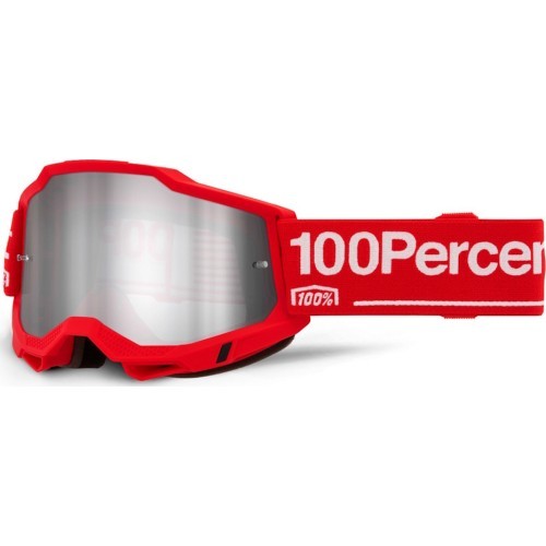Кроссовые очки 100% Accuri 2 Mirror - Wolg červená, zrcadlové plexi