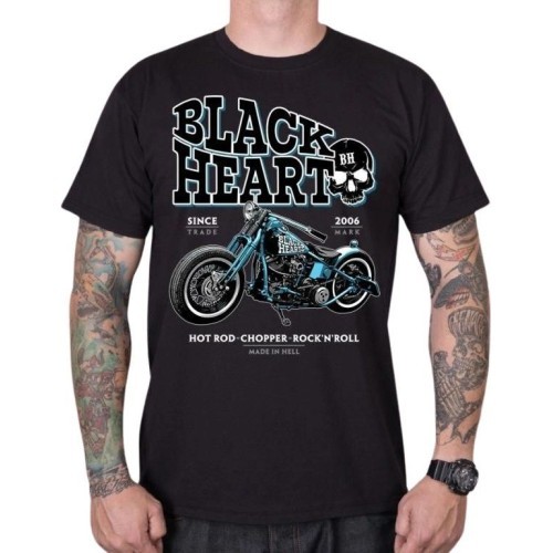 Футболка BLACK HEART Blue Bobber - Чёрный