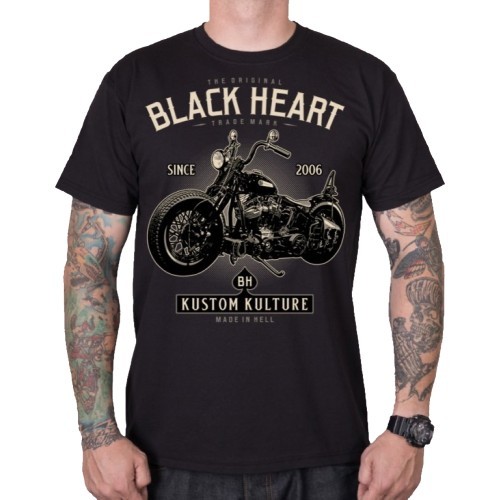 Футболка BLACK HEART Motorcycle - Чёрный