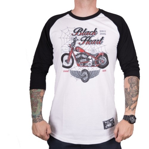 Футболка с длинным рукавом BLACK HEART Red Baron Chopper - Белый