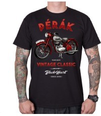 Marškinėliai BLACK HEART Pérák - Juoda