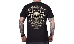 T-Shirt BLACK HEART Starter - Juoda