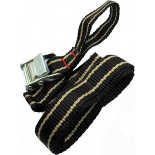 Car rack bicycle mounting strap